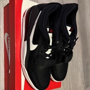Nike Legacy 312 Low  Black and White Athletic Shoes